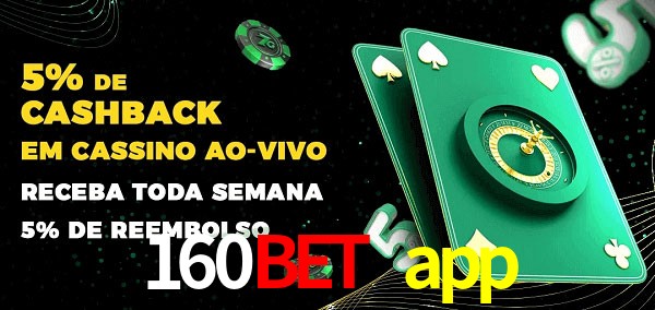 Promoções do cassino ao Vivo 160bet app